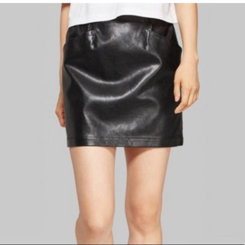 Wild Fable faux leather skirt 2 NWT